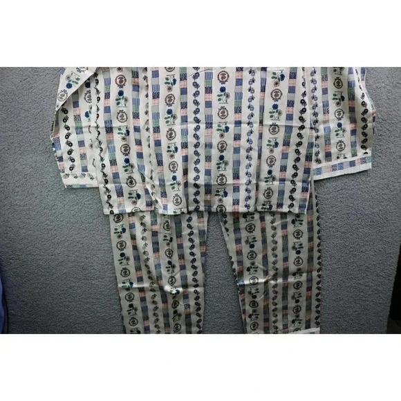 Women's Vintage King Lion Satiny Pajama Set-New without Tags-Size XL - Picture 10 of 11